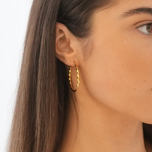 Zuri Hoop Earrings - Gold
