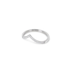 Trinity Stone Ring - Silver