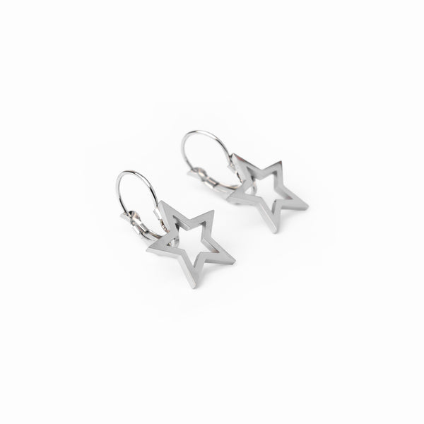 Star Earrings - Silver