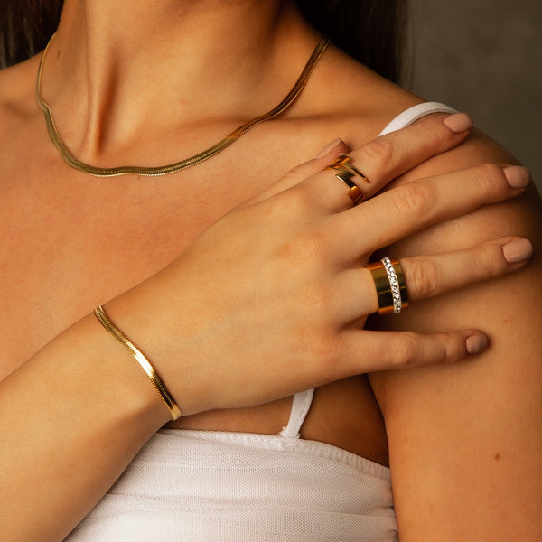 Liguria Stone Ring - Gold