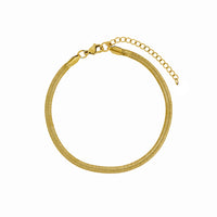 Snake Chain Anklet - Gold