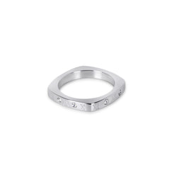 Juno Roman Stone Ring - Silver