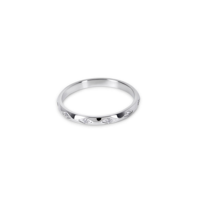 Sorrento Stone Ring - Silver