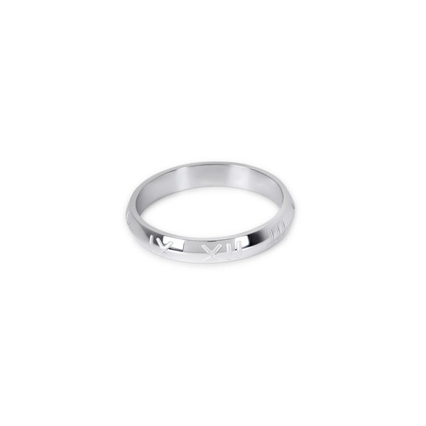 Essential Numeral Ring - Silver