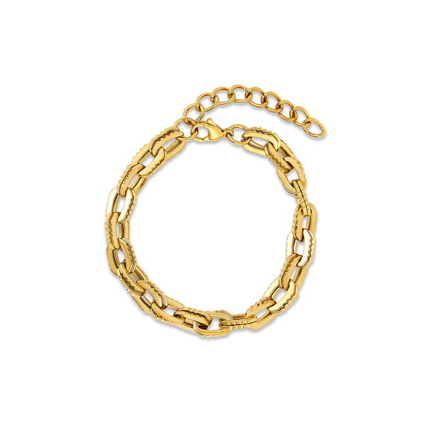 Camden Chunky Link Bracelet-Gold