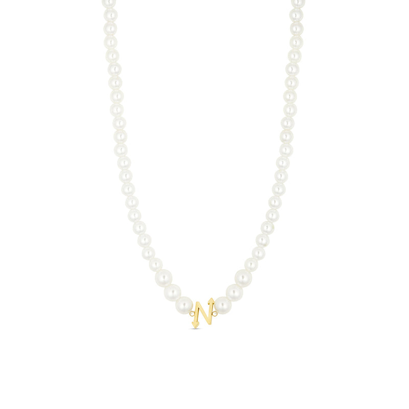 Nevaeh Pearl Necklace - Gold
