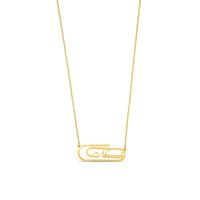 Customised Name Pendant Chain - (Font 19)