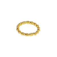 Spiral Chain Ring - Gold