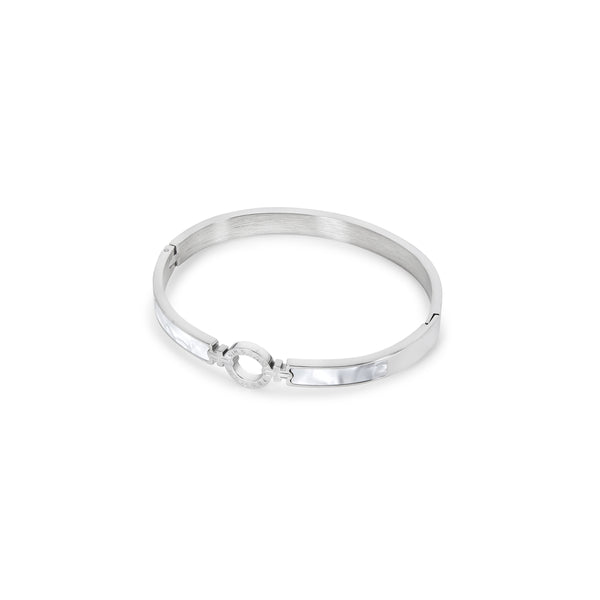 Aura Bangle Bracelet - Silver