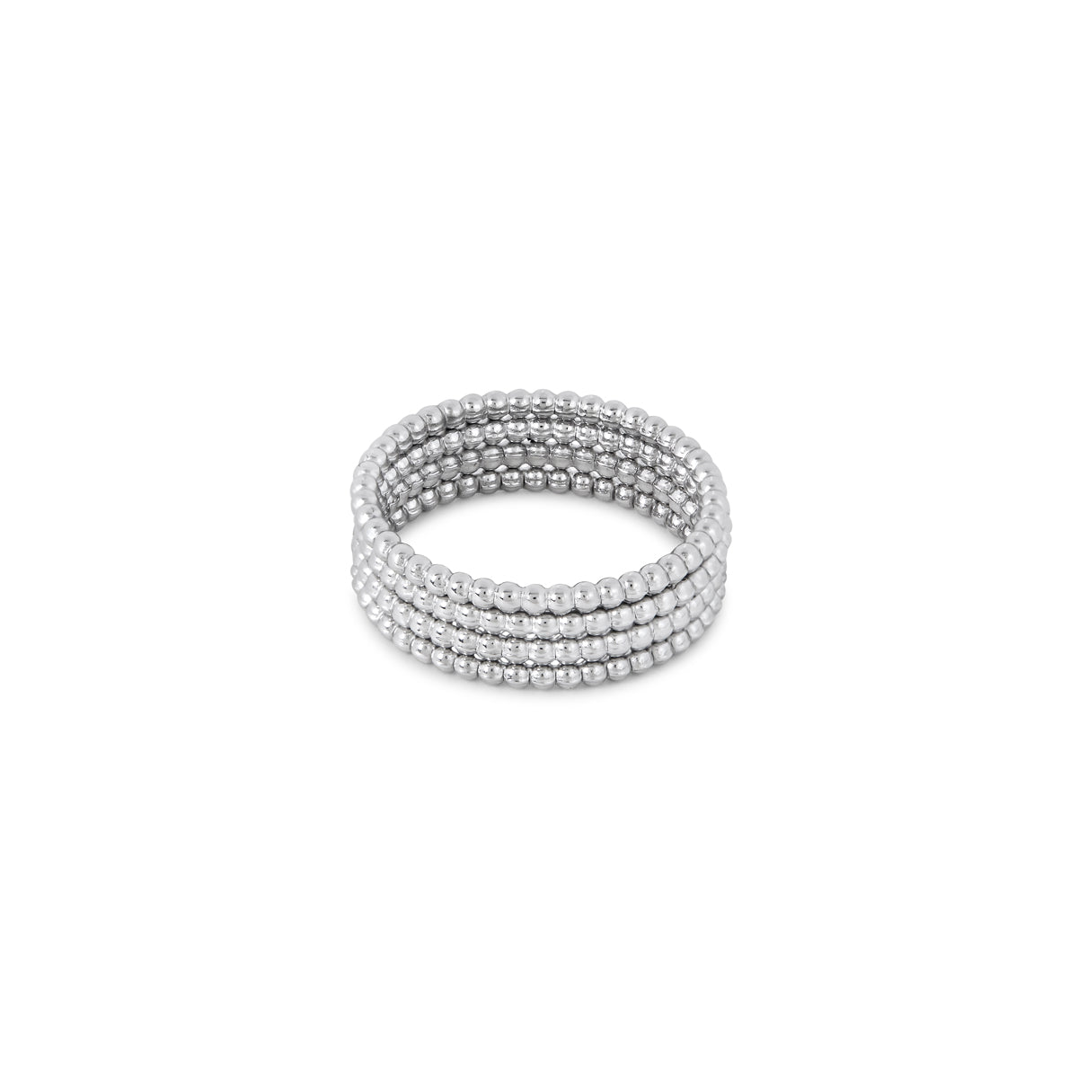 Layered Beads Fidget Ring - Silver – Nevaeh