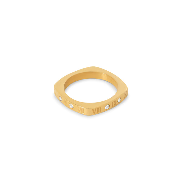 Juno Römischer Stein-Ring - Gold