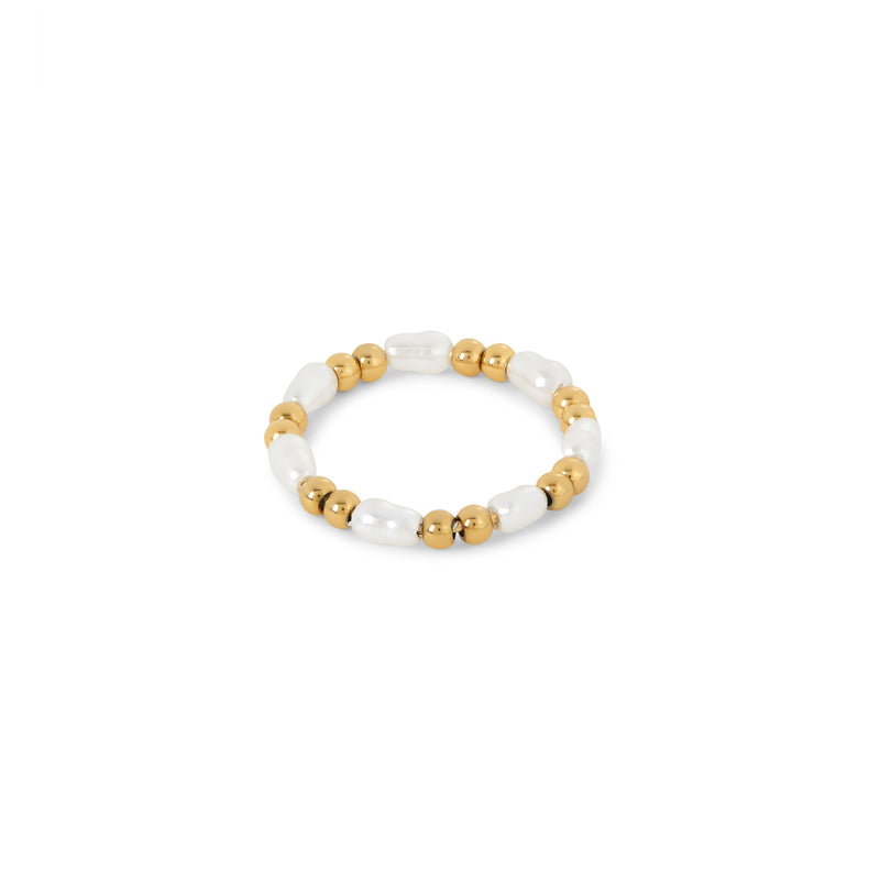 Pearl Fidget Ring - Gold