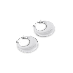 Clara Hoop Earrings - Silver