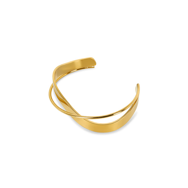 Intertwine Bangle Bracelet  - Gold