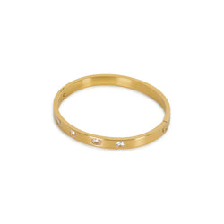Multi Shape Stone Bracelet - Gold