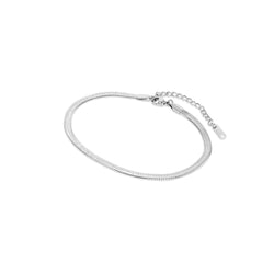 Snake Chain Anklet - Silver