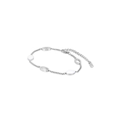 Angellica Oval Pendant Bracelet - Silver