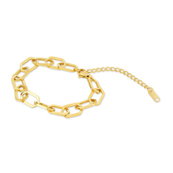 Hex Chain Bracelet - Gold