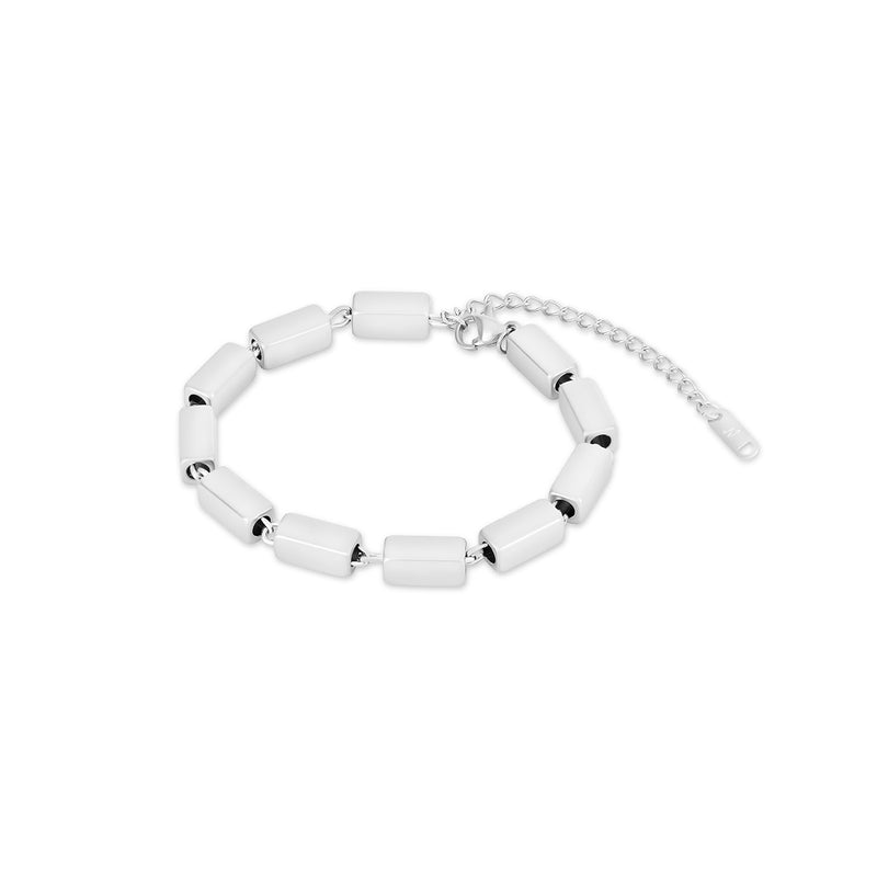 Rectangle Chain Bracelet - Silver