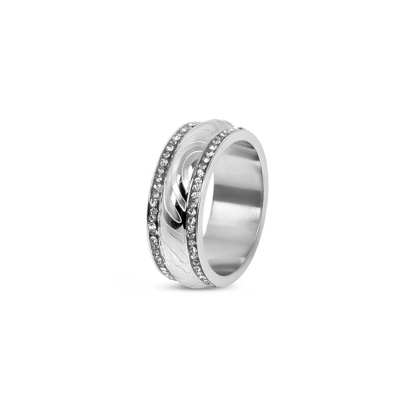 Paphos Luxe Stone Ring - Silver