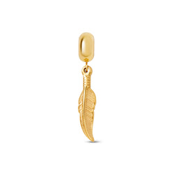 Feather Charm - Gold