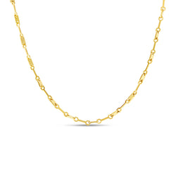 Tablet Clip Chain Necklace - Gold