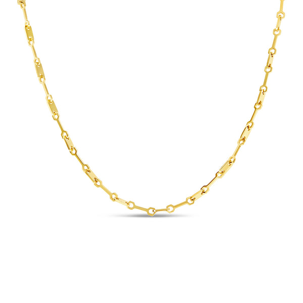 Tablet Clip Chain Necklace - Gold