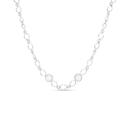 Cora Pearl Pendant Necklace - Silver