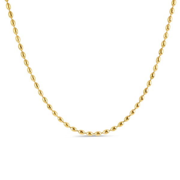 Bead Chain Necklace - Gold