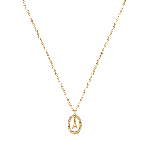 Chandelier Initial Necklace - Gold