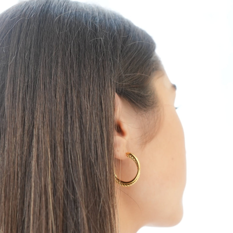 Madison Hoop Earrings - Gold
