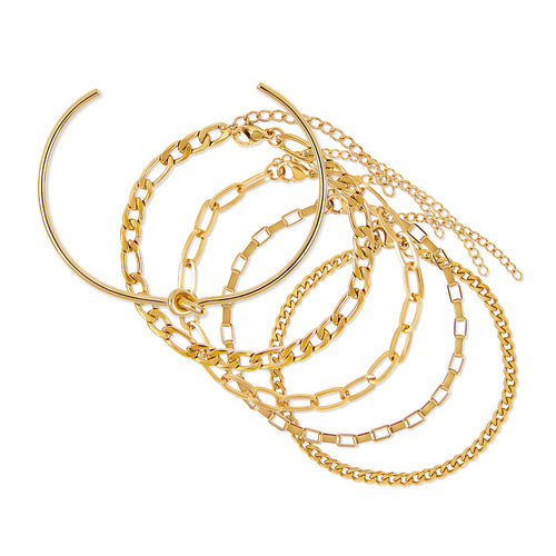 Essential Bracelet Stack 2 - Gold