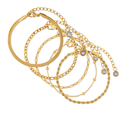 Essential Bracelet Stack 1 - Gold