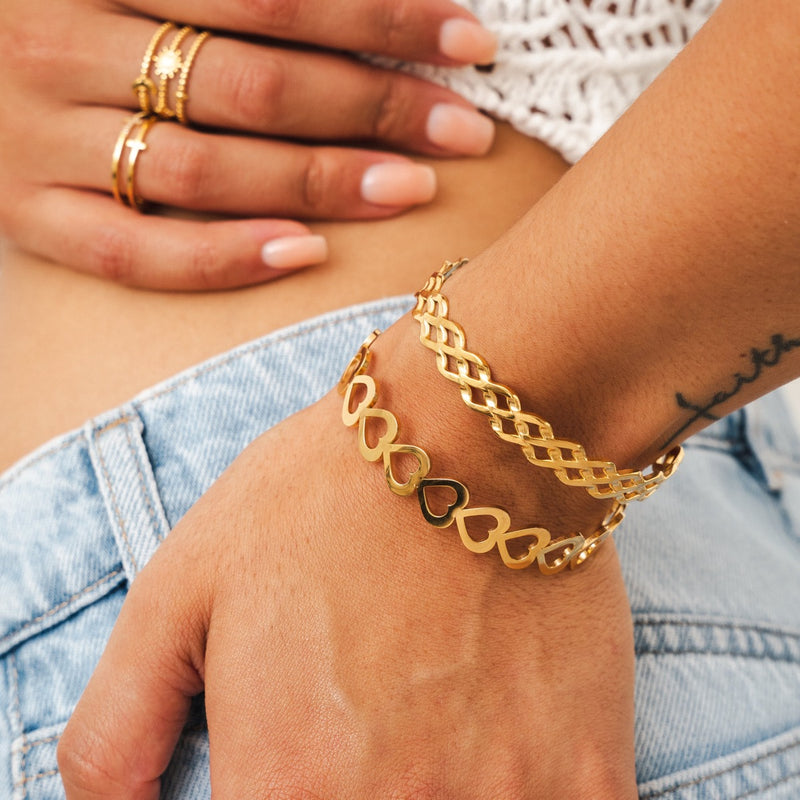 Tahiti Bangle Bracelet - Gold