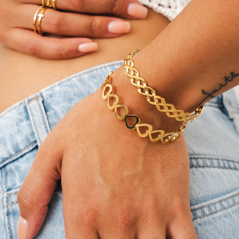 Adored Bangle Bracelet - Gold
