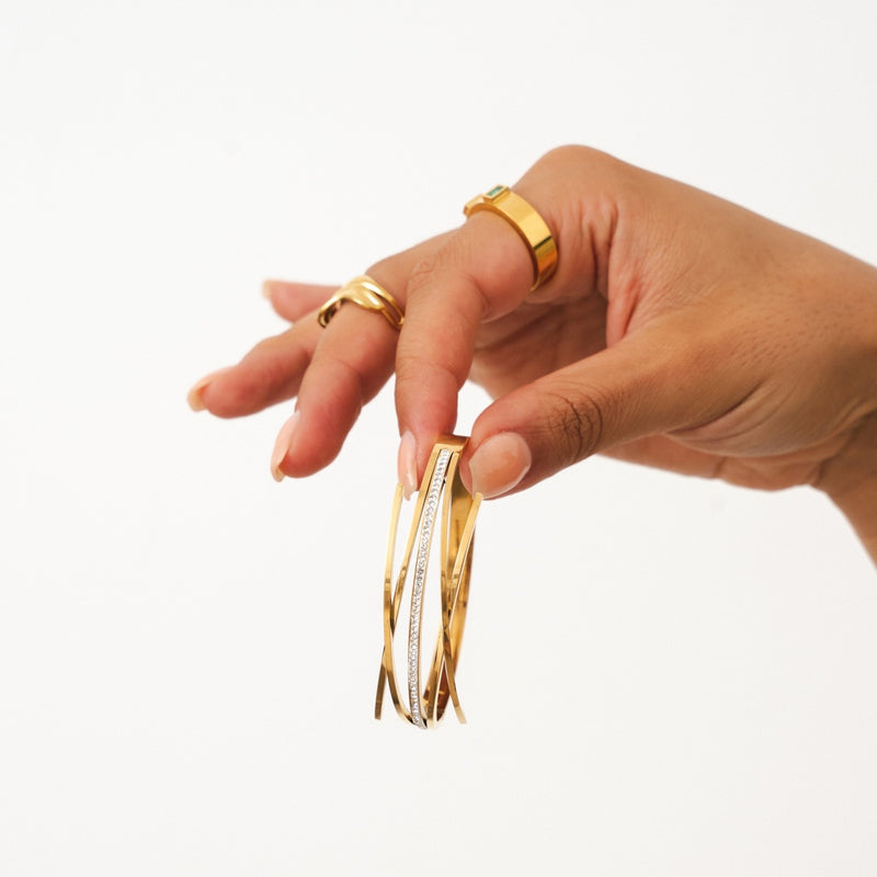 Florence Bangle Bracelet - Gold