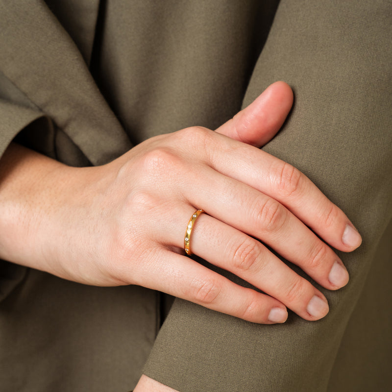 Sorrento Stone Ring - Gold