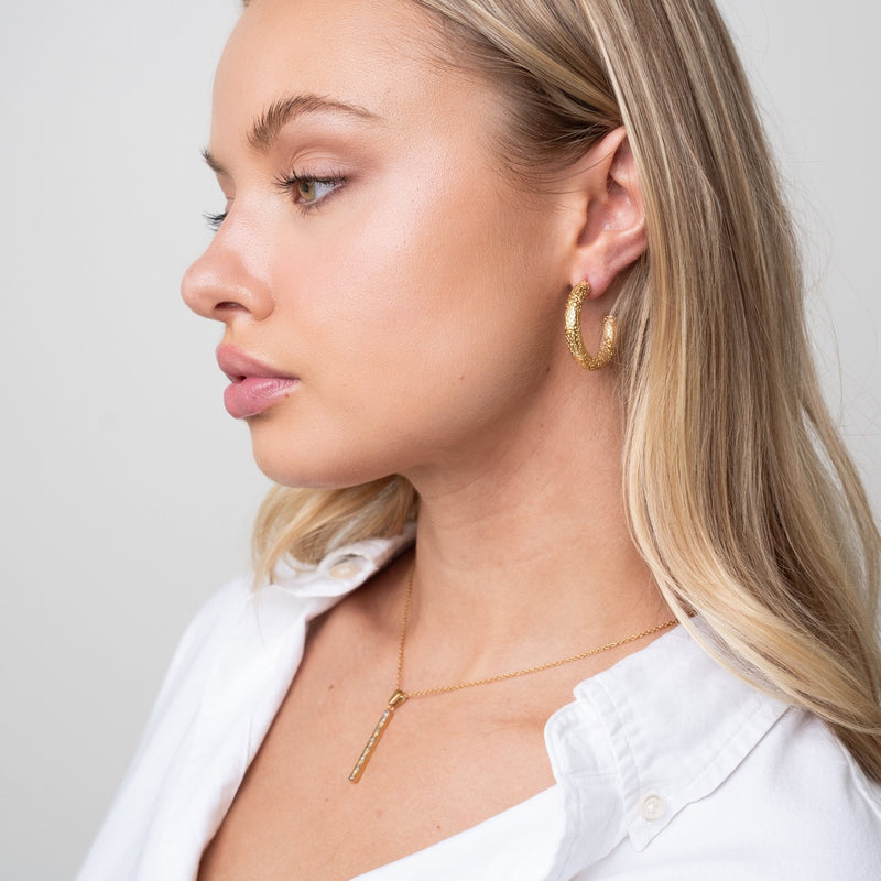 Rosa Hoop Earrings - Gold