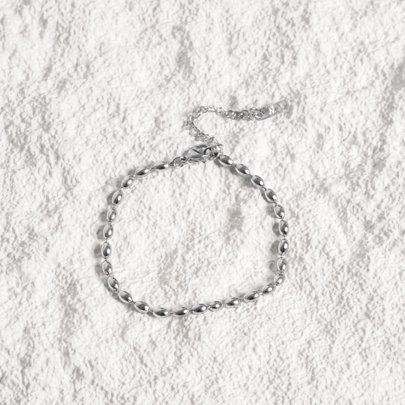 Bead Chain Bracelet - Silver