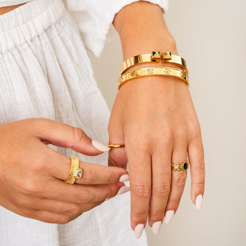 Savannah Ring- Gold/Sone