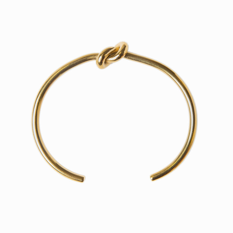 Barbed Wire Bangle Bracelet - Gold