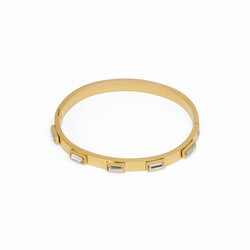 Cubic Stone Bracelet - Gold