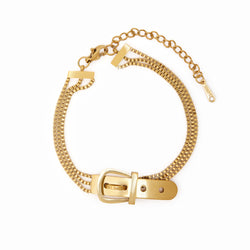 Buckle Bracelet - 18k Gold Plated