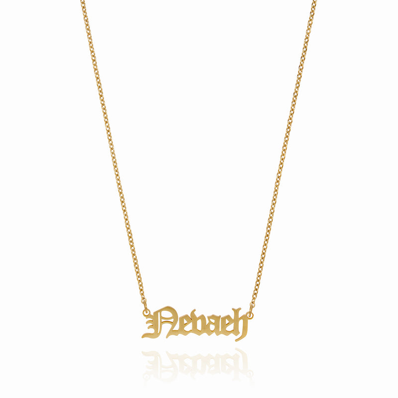 Customised Name Pendant Chain - (Font 5)