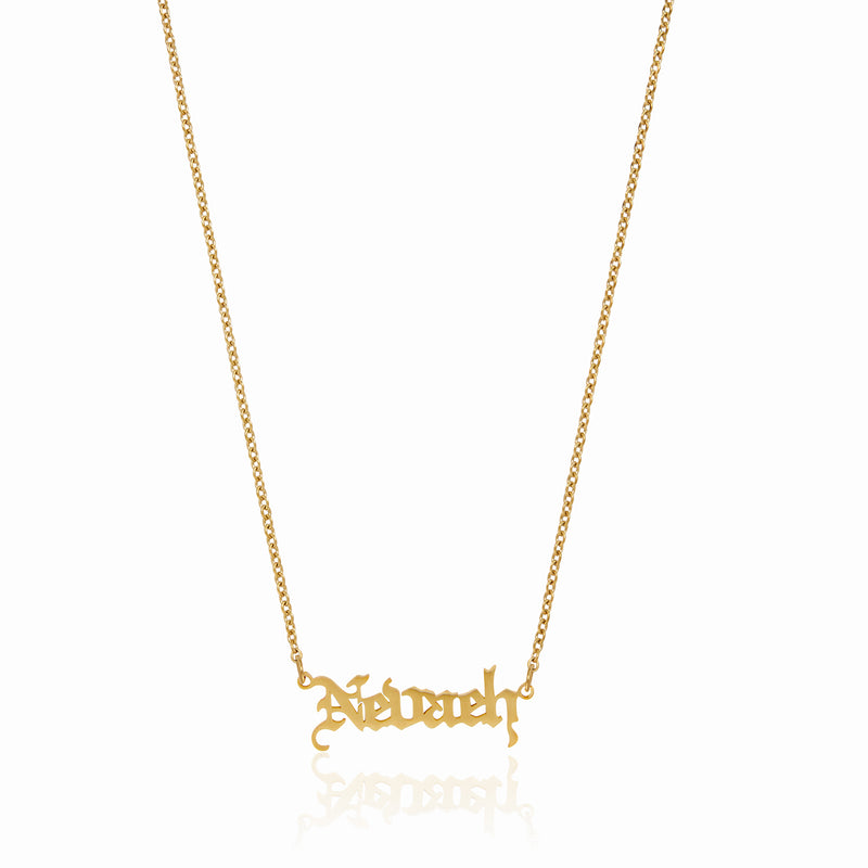 Customised Name Pendant Chain - (Font 10)