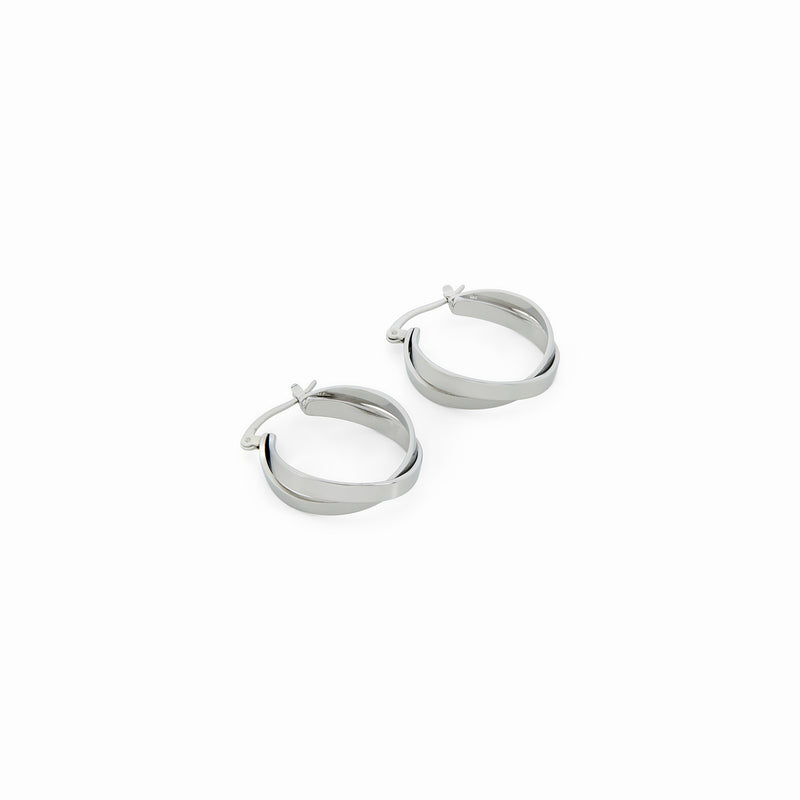 Talia Hoop Earrings - Silver
