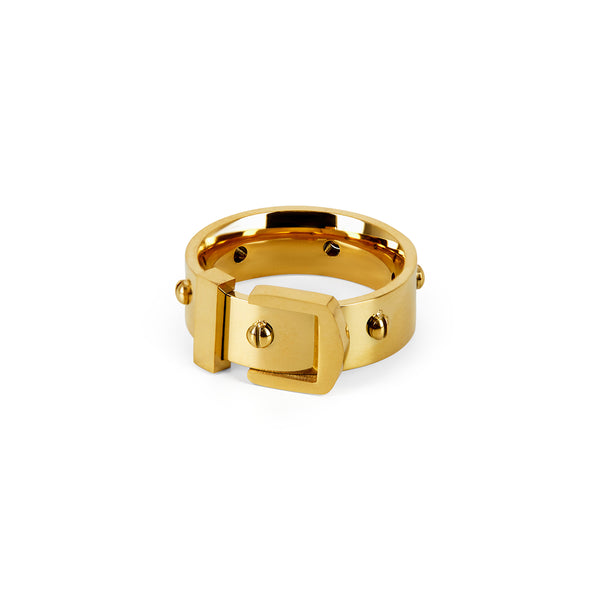 Buckle Ring - 18K Gold Plated