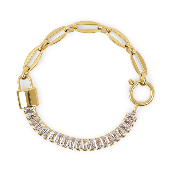 Cordelia Contrast Chain Bracelet - Gold