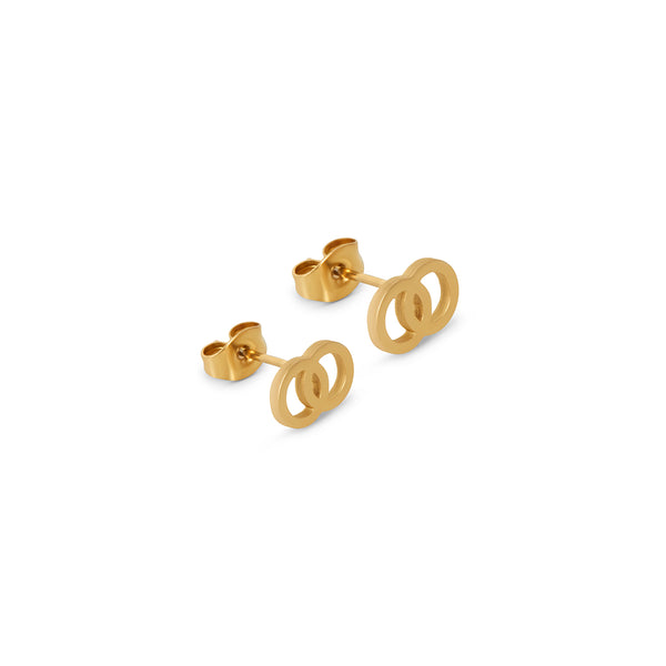 Omnia Stud Earrings - Gold