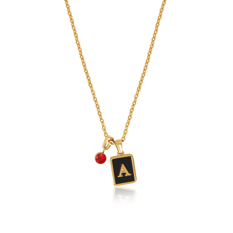 Create Your Initial/Birthstone Necklace - New Feature